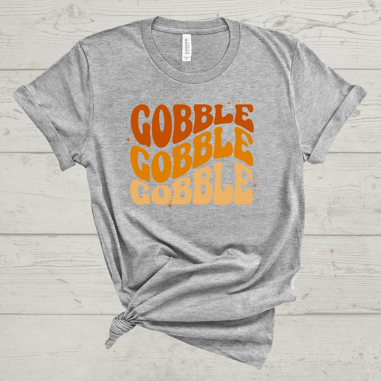 RETRO GOBBLE THANKSGIVING TEE