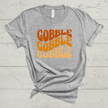 RETRO GOBBLE THANKSGIVING TEE