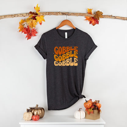 RETRO GOBBLE THANKSGIVING TEE