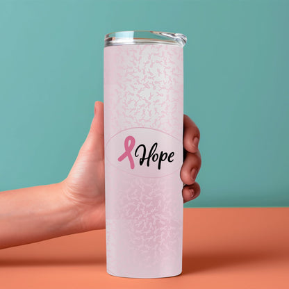 'HOPE' PINK BREAST CANCER AWARENESS TUMBLER