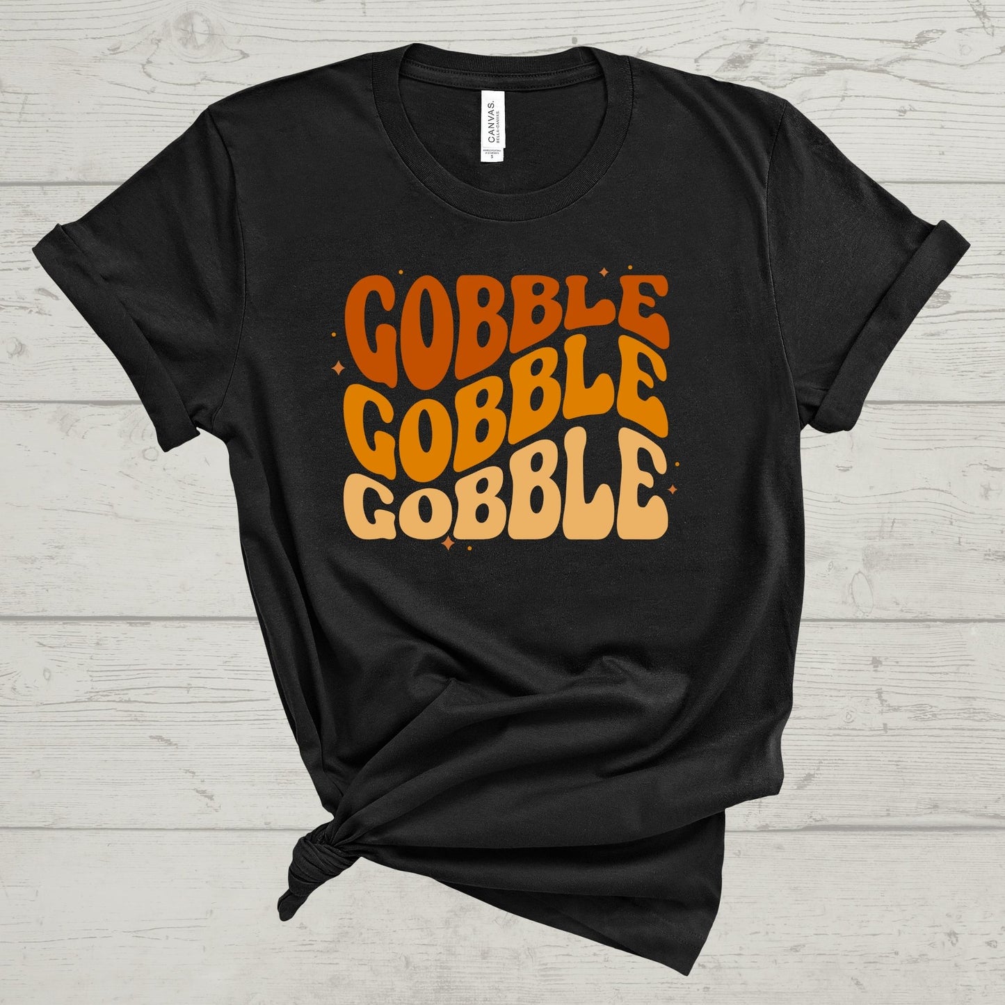 RETRO GOBBLE THANKSGIVING TEE