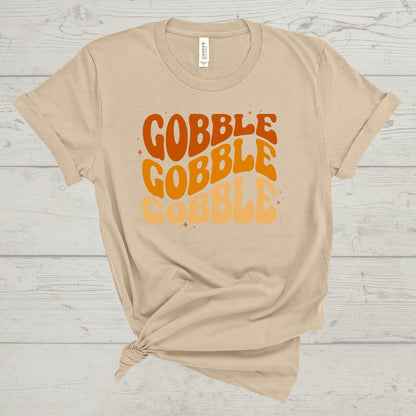 RETRO GOBBLE THANKSGIVING TEE