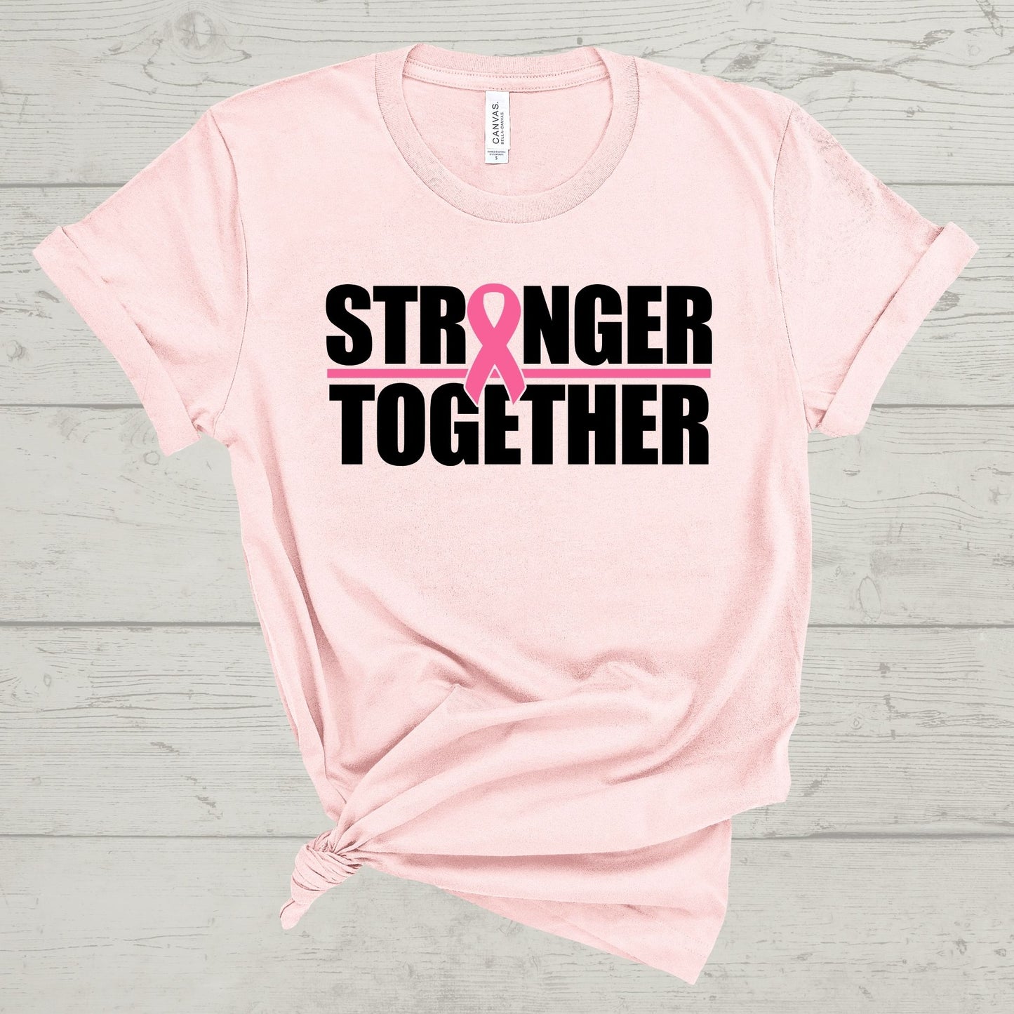 Stronger Together Tee-Breast Cancer Awareness