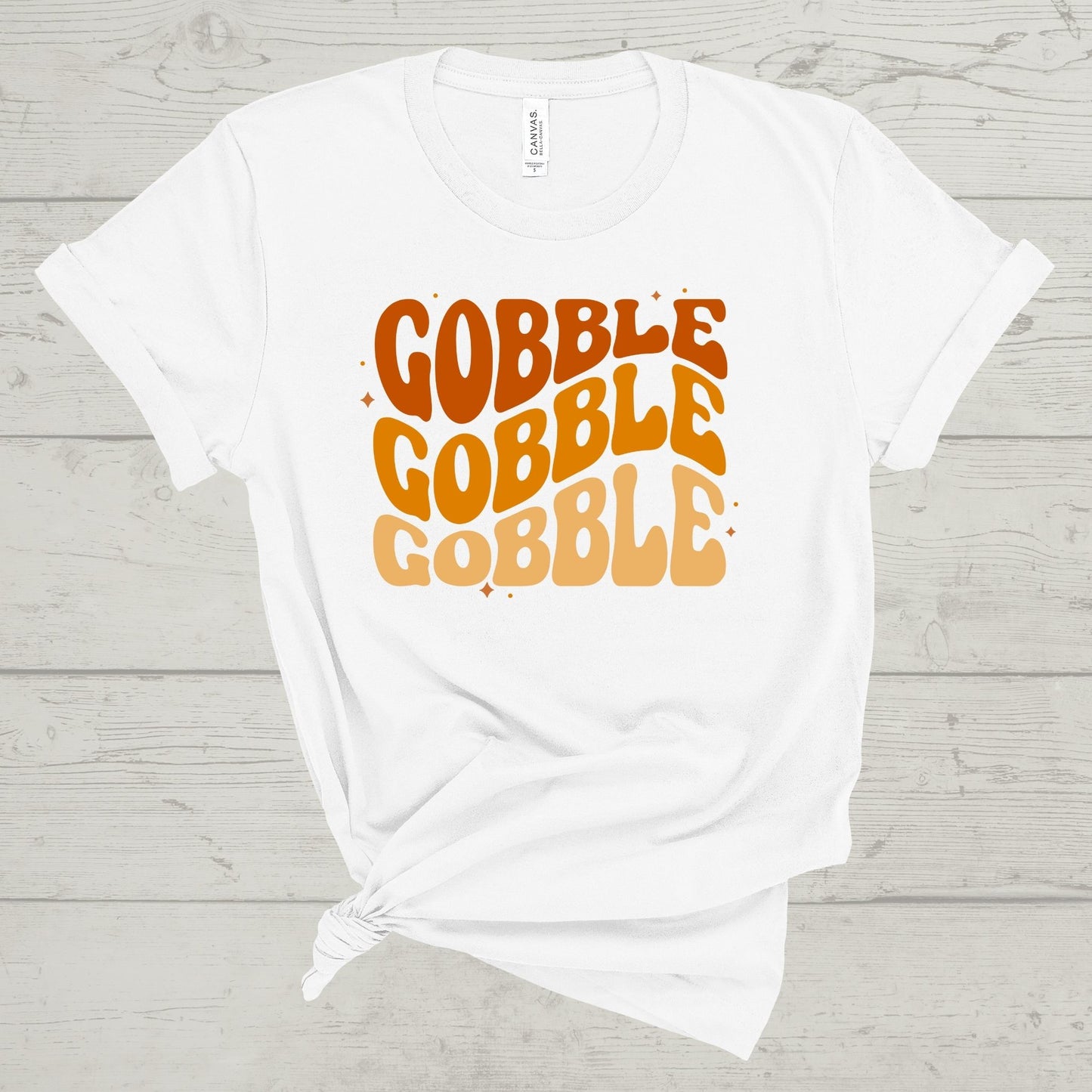 RETRO GOBBLE THANKSGIVING TEE