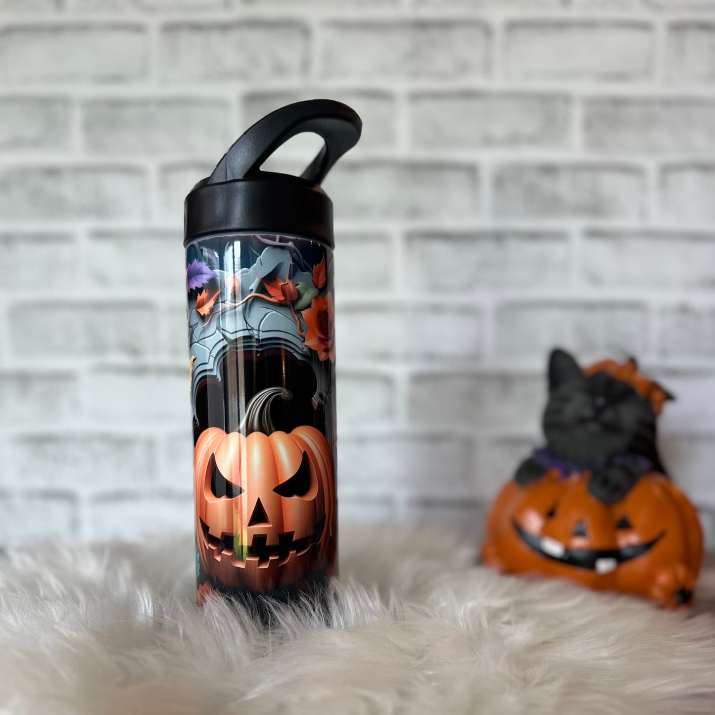 3D Jack-o-Lantern Halloween Tumbler