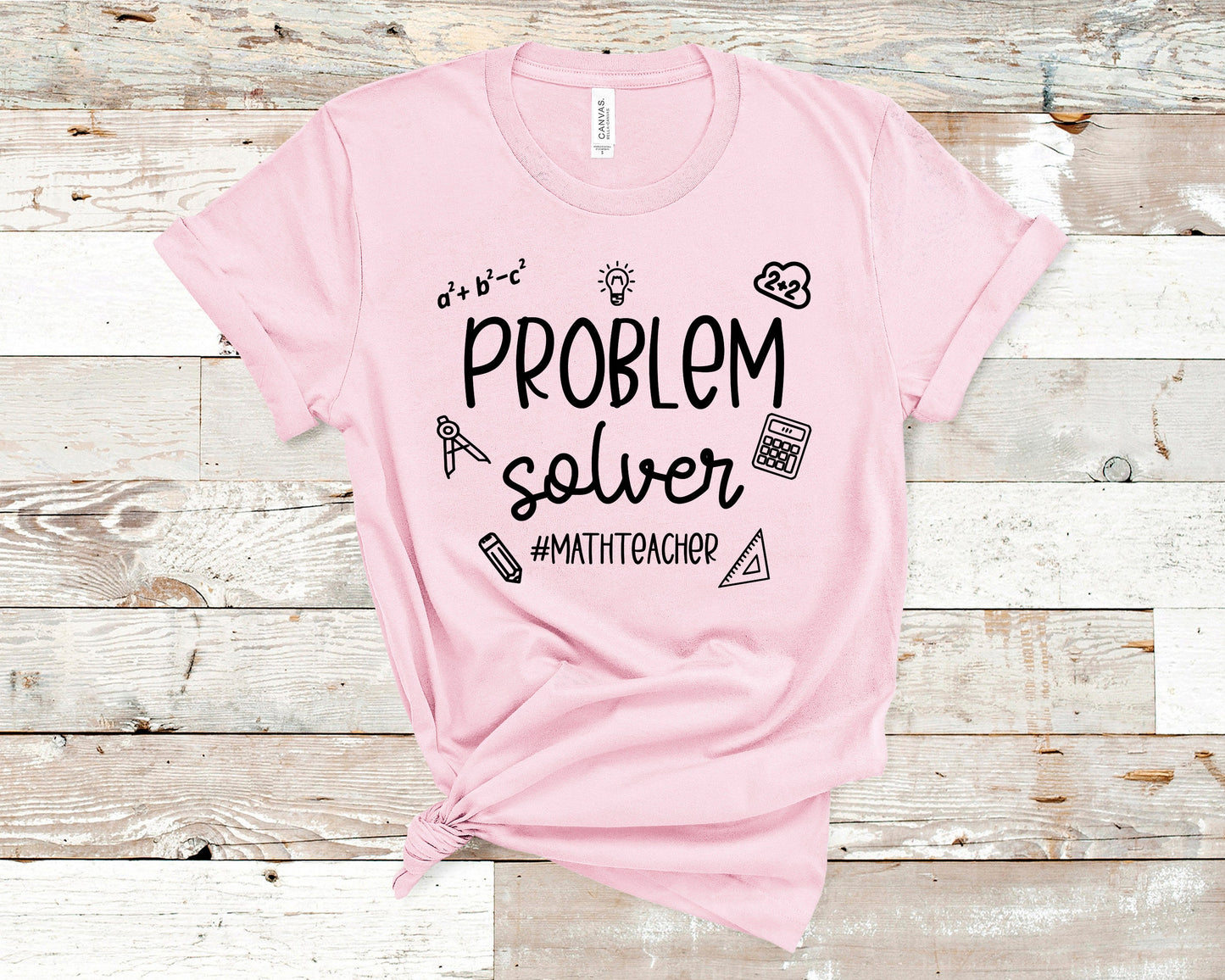 Problem Solver-Math Teacher Shirt, Teacher Shirt, Teacher T-shirt, School Shirt, Teacher Appreciation Gift, Teacher Present, Math Teacher