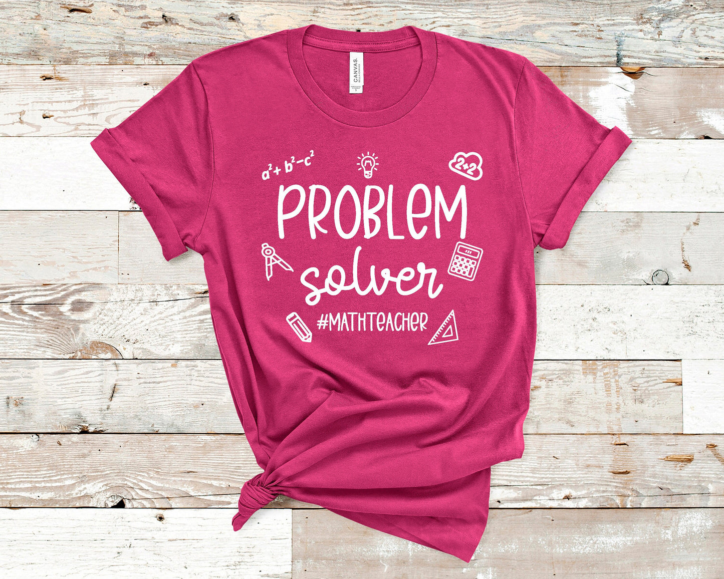 Problem Solver-Math Teacher Shirt, Teacher Shirt, Teacher T-shirt, School Shirt, Teacher Appreciation Gift, Teacher Present, Math Teacher