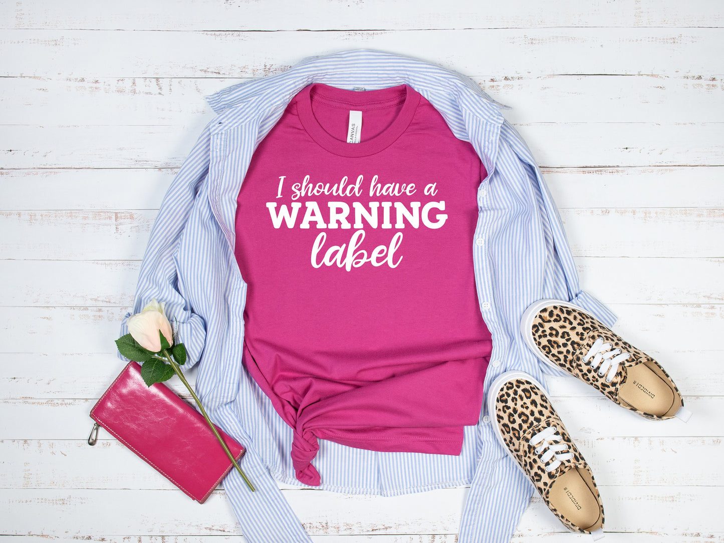 I Should Have a Warning Label Shirt, Funny Shirt, Dad Gift, Mom Gift, Friend Gift, Funny Gift, Extrovert Shirt, Sarcastic Shirt