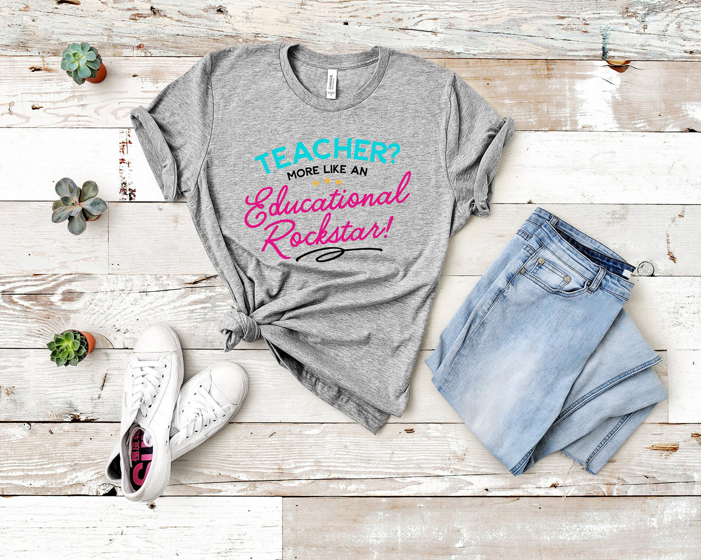 Teacher, More Like an Educational Rockstar Shirt, Teacher Rockstar, Teacher shirt, Teacher T-Shirt, Teacher Appreciation Gift, School