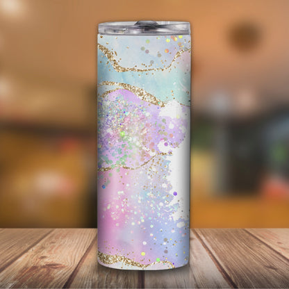 Breast Cancer Warrior Messy Bun Breast Cancer Tumbler